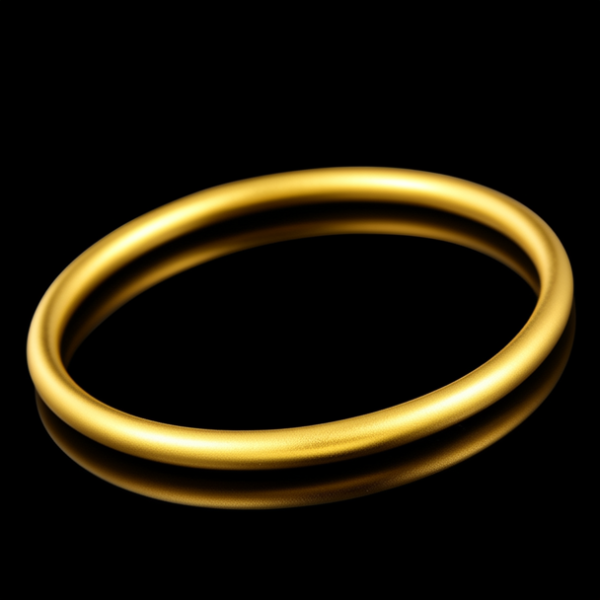 光面金手镯图片