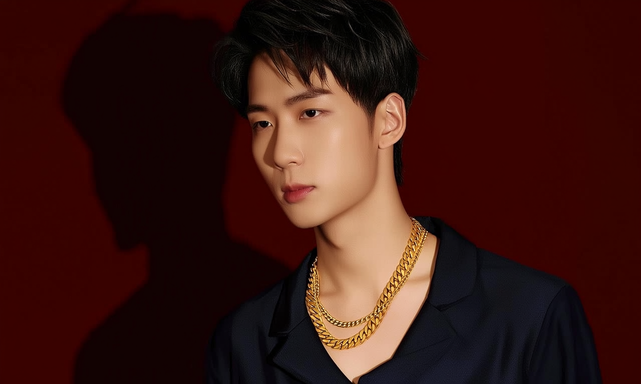 金项链图片男款