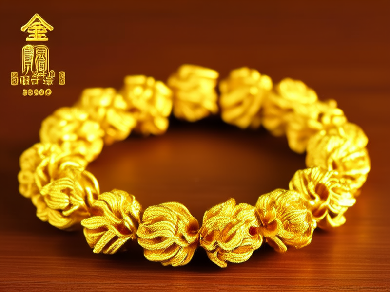 古法黄金手串图片