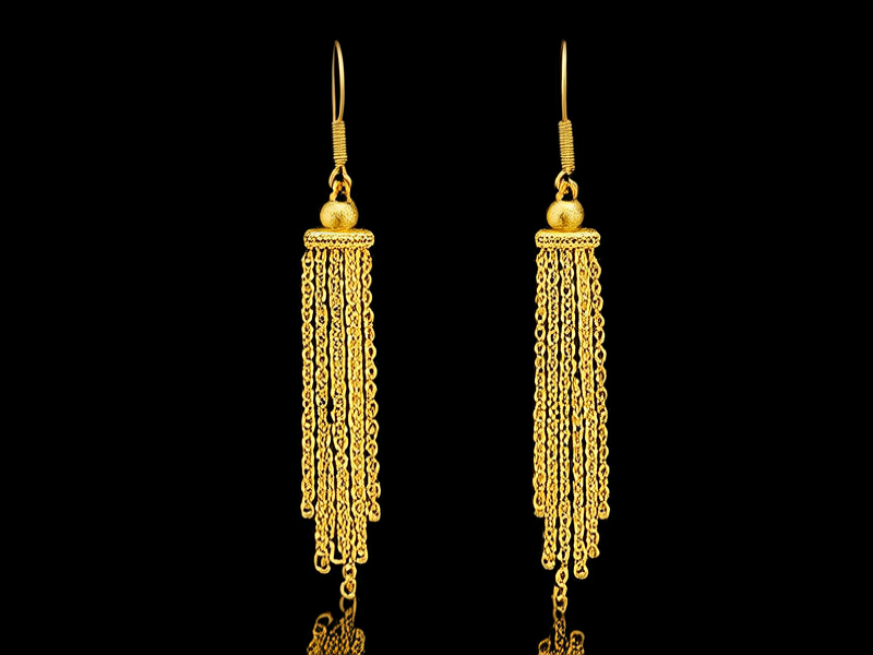 老式黄金耳环图片