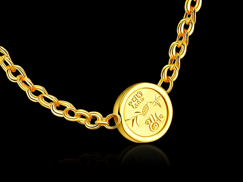 30克黄金项链图片