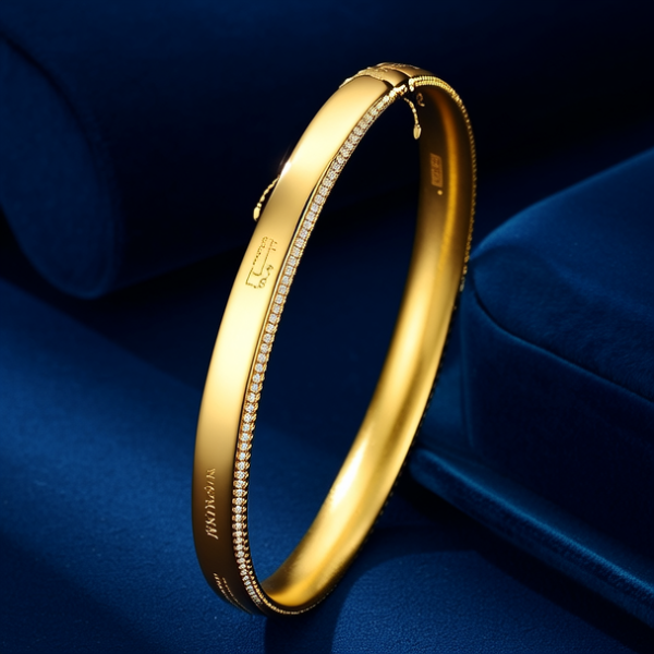 18k金的镯子图片