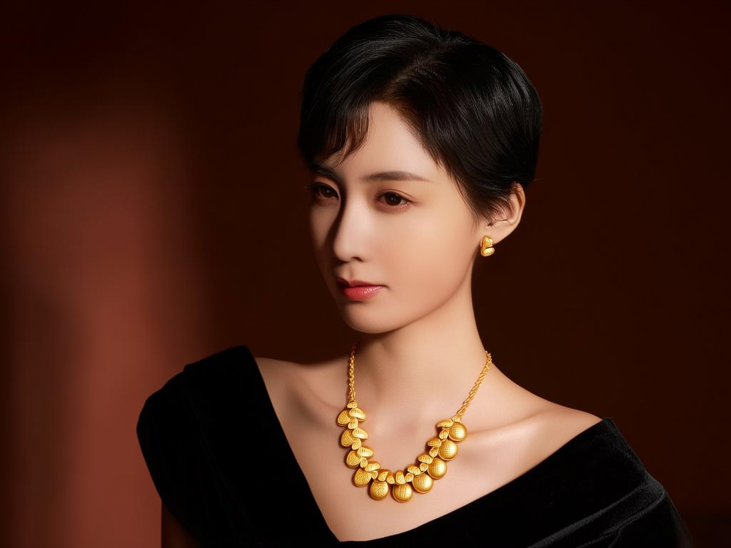 400克黄金项链图片