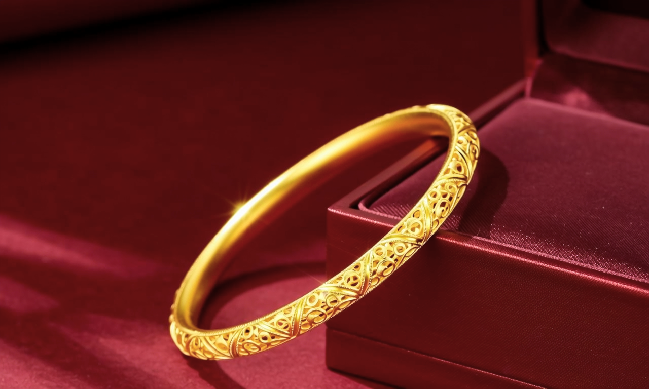 21克的黄金手镯图片