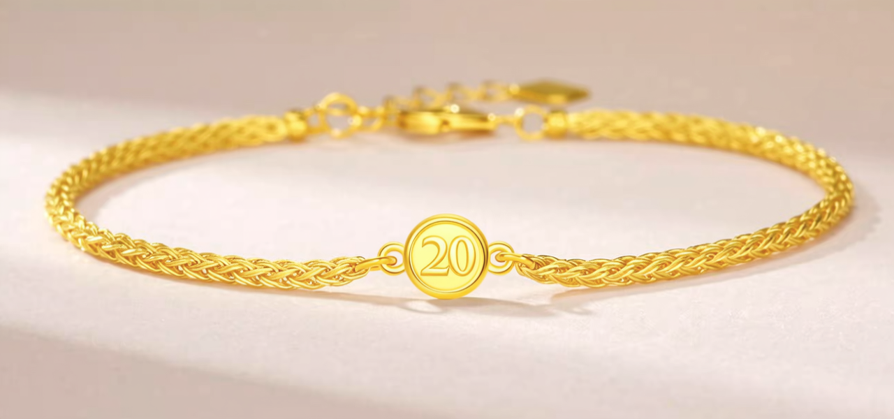 20克的黄金手链图片