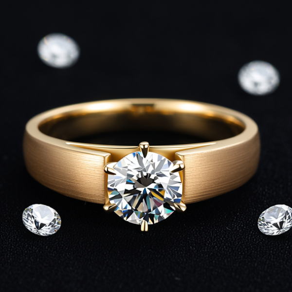 黄金镶嵌戒指图片大全